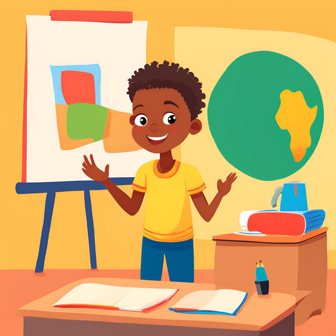 Your voice is powerful! Practicing speaking early builds confidence for school and life. Imagine telling stories like your favourite book characters!
Task: Record a 1-minute video about a topic of your choice (like "My Best Day Ever")
Stand tall and speak clearly!
You can speak in English or Kiswahili
Upload: Video file (MP4 format, under 100MB)
Use the submission form below