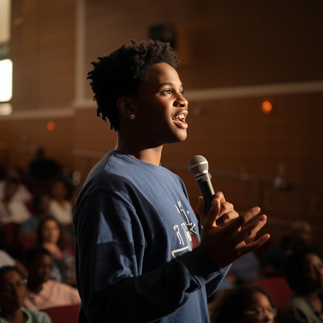 Find your voice and move a nation! Your words can spark change and shape Kenya’s future.
Task: Record a video of yourself giving a 2-min persuasive speech on a local issue like plastic pollution or education access. Upload: Video (MP4, under 200MB)